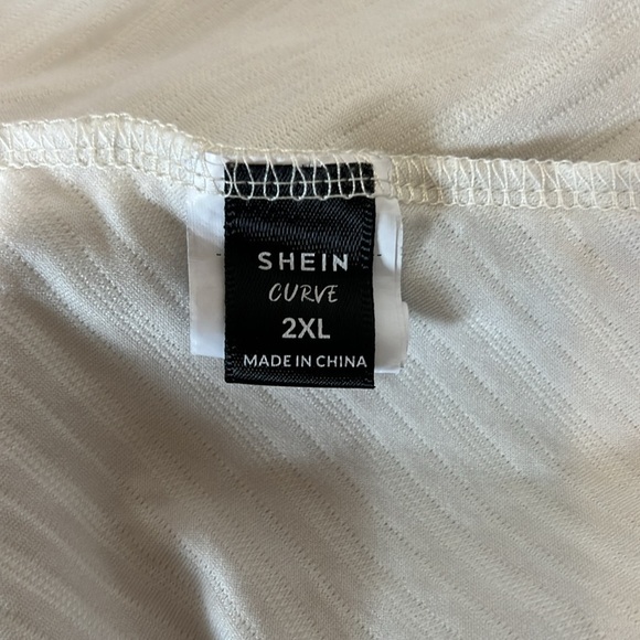 SHEIN Curve 2XL Gray Bathing suit Cover Up - Picture 4 of 5